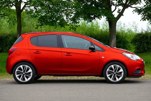 Red Opel Corsa, example photo